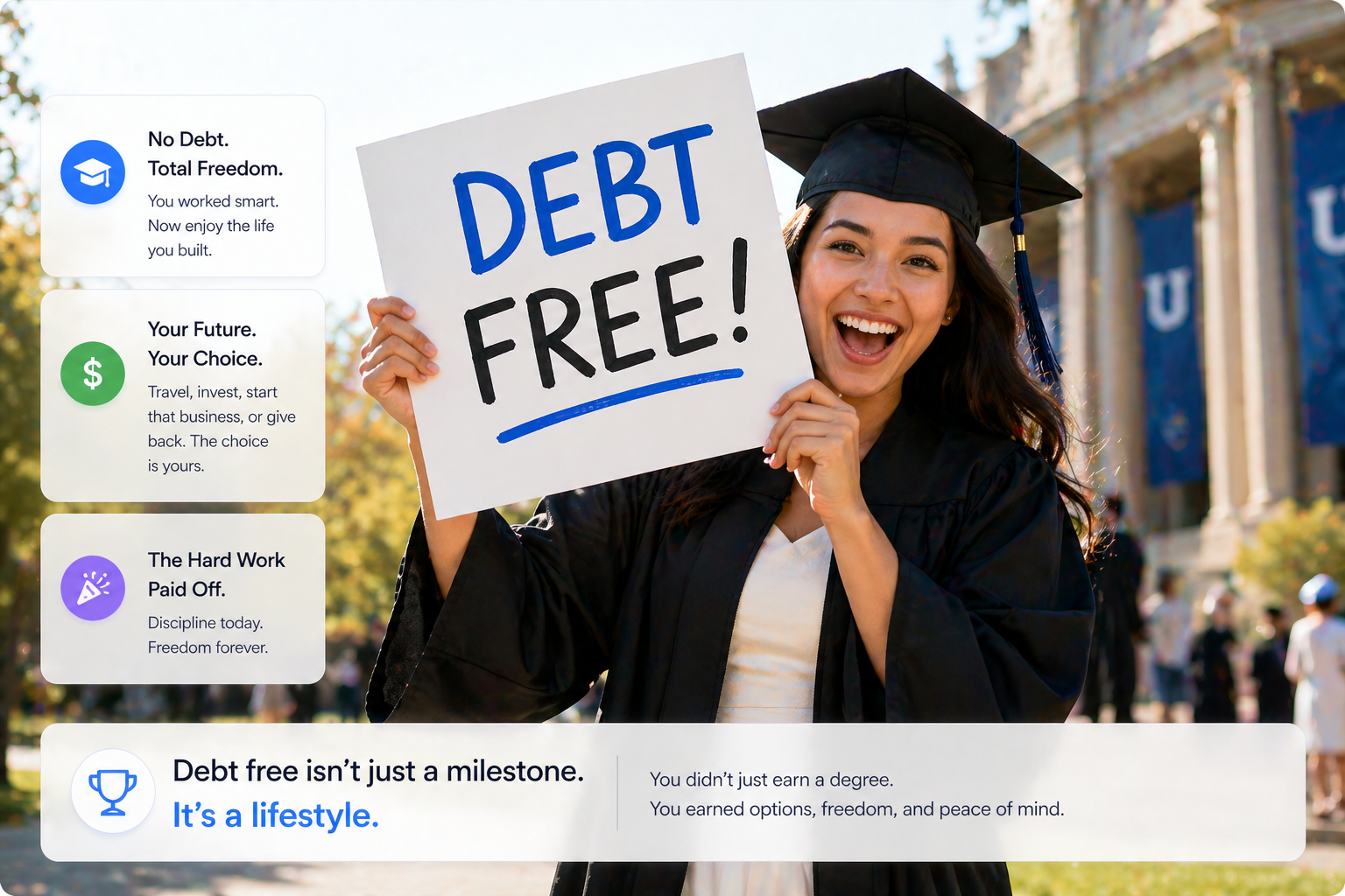10-year earnings comparison: Ivy League grad with debt vs. state school grad debt-free